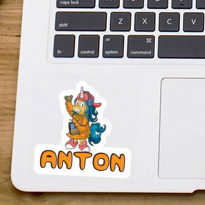 Aufkleber Anton Hip-Hop Einhorn Image