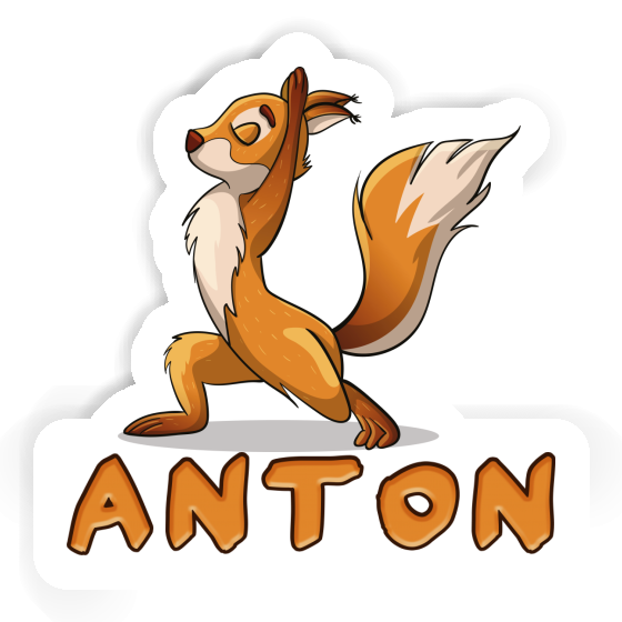 Yoga-Eichhörnchen Sticker Anton Gift package Image