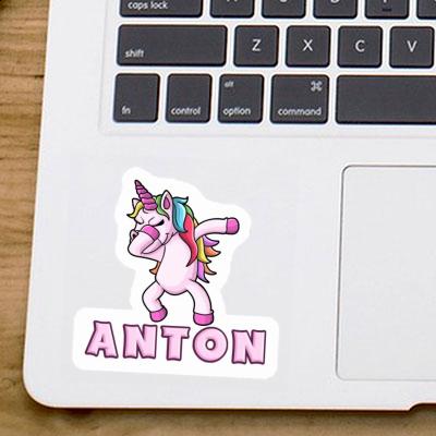 Anton Aufkleber Einhorn Laptop Image