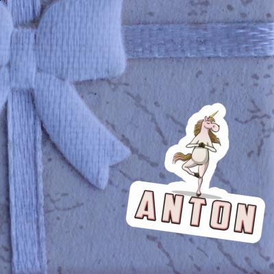 Yoga-Einhorn Aufkleber Anton Gift package Image