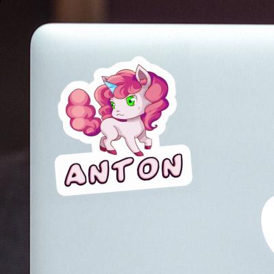 Unicorn Sticker Anton Image