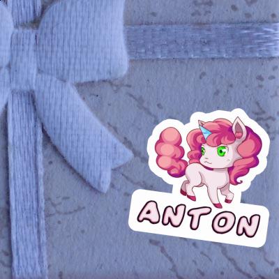 Unicorn Sticker Anton Laptop Image