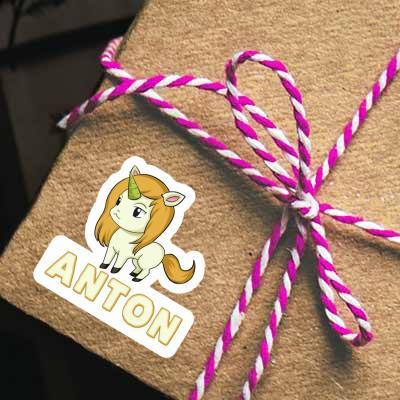 Anton Aufkleber Einhorn Gift package Image