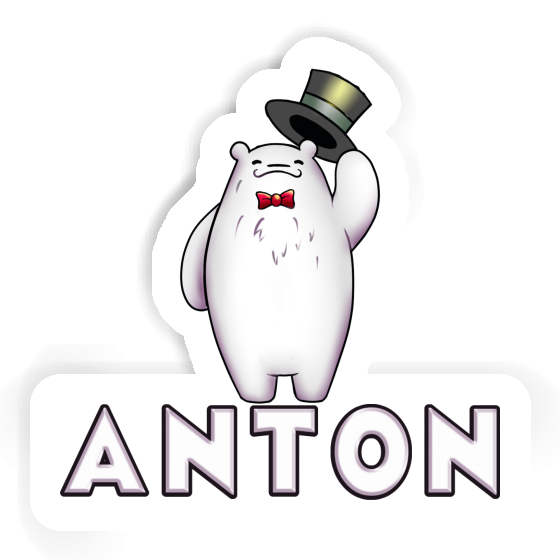 Anton Sticker Eisbär Laptop Image