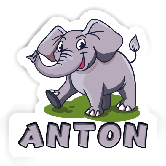 Autocollant Éléphant Anton Gift package Image