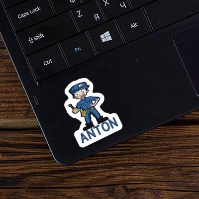 Sticker Anton Electrician Laptop Image