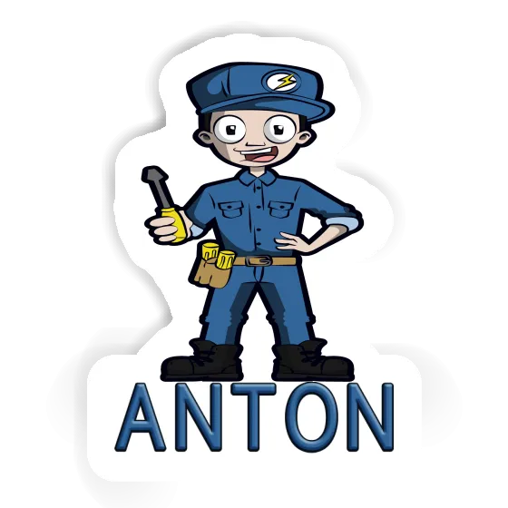 Sticker Elektriker Anton Gift package Image