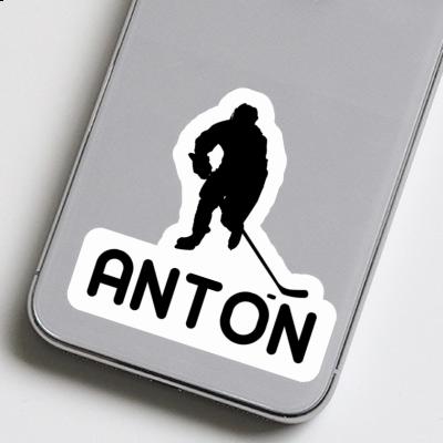 Sticker Eishockeyspieler Anton Laptop Image