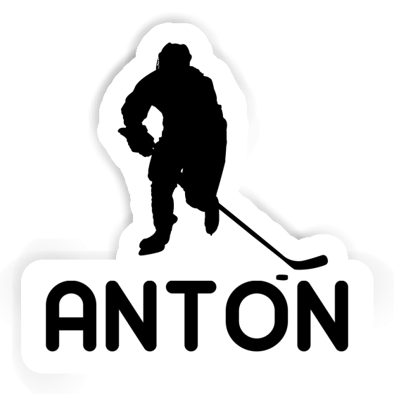 Sticker Eishockeyspieler Anton Notebook Image