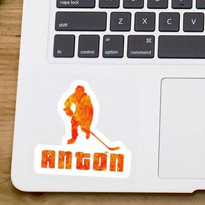 Aufkleber Eishockeyspieler Anton Laptop Image