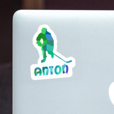 Anton Sticker Eishockeyspieler Notebook Image