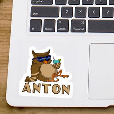 Sticker Cool Owl Anton Gift package Image