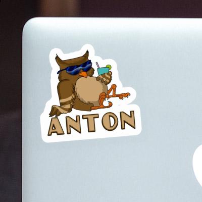 Hibou Autocollant Anton Image