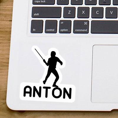 Autocollant Anton Escrimeur Laptop Image