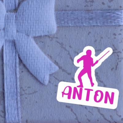 Anton Sticker Fencer Image