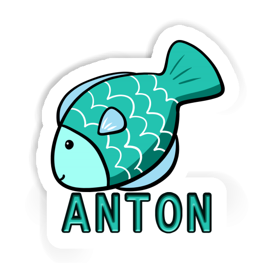 Anton Aufkleber Fisch Gift package Image