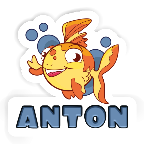 Sticker Fisch Anton Laptop Image