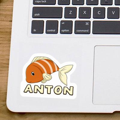 Anton Sticker Fisch Notebook Image