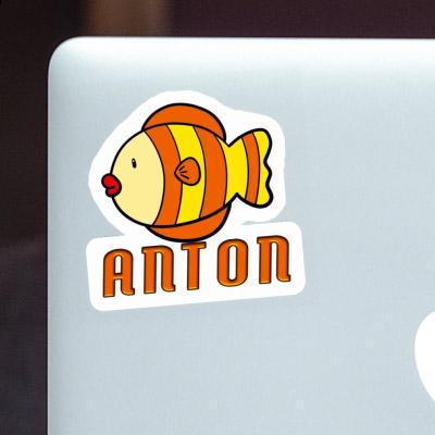 Anton Aufkleber Fisch Laptop Image