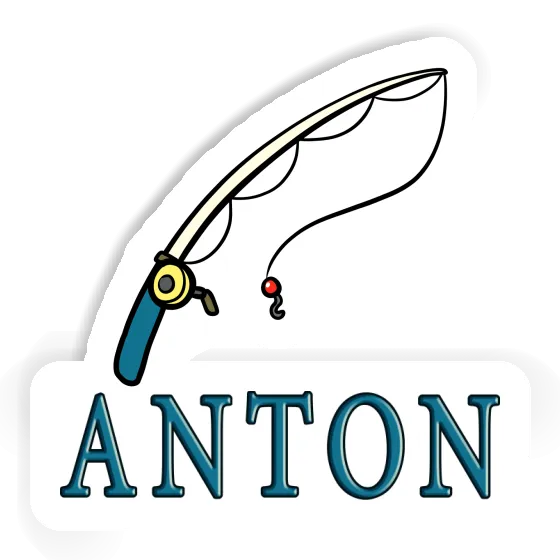 Angelrute Sticker Anton Laptop Image