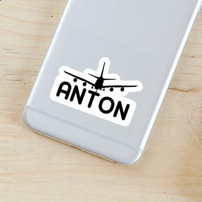 Sticker Airplane Anton Gift package Image