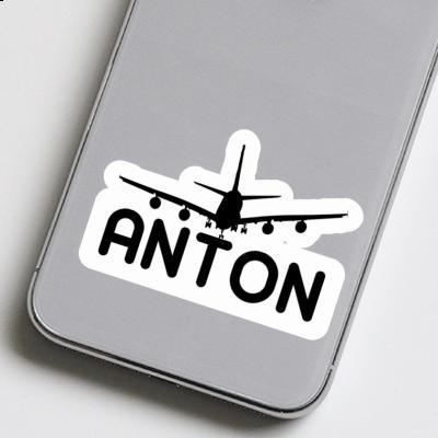 Sticker Airplane Anton Gift package Image