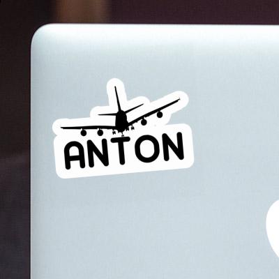 Sticker Airplane Anton Notebook Image