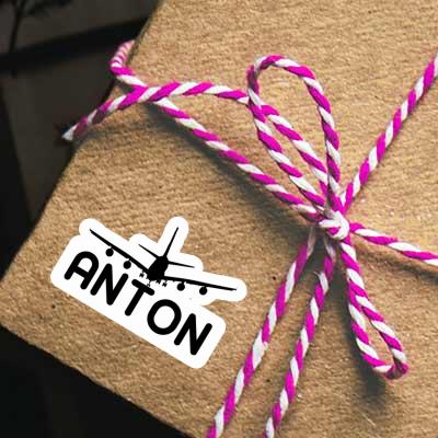 Sticker Airplane Anton Gift package Image