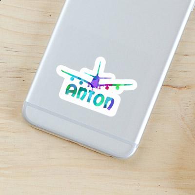 Anton Sticker Flugzeug Laptop Image