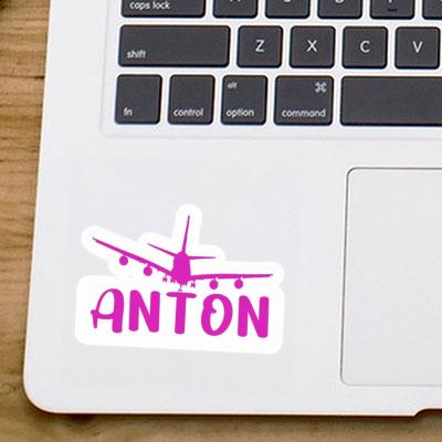 Sticker Anton Flugzeug Image