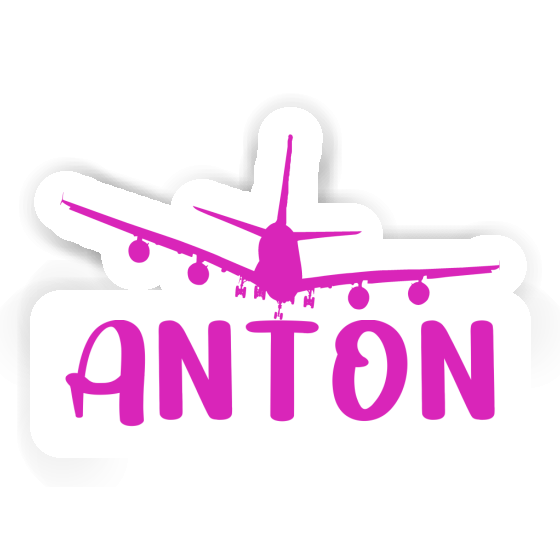 Sticker Anton Flugzeug Image