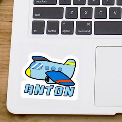 Anton Aufkleber Jet Laptop Image