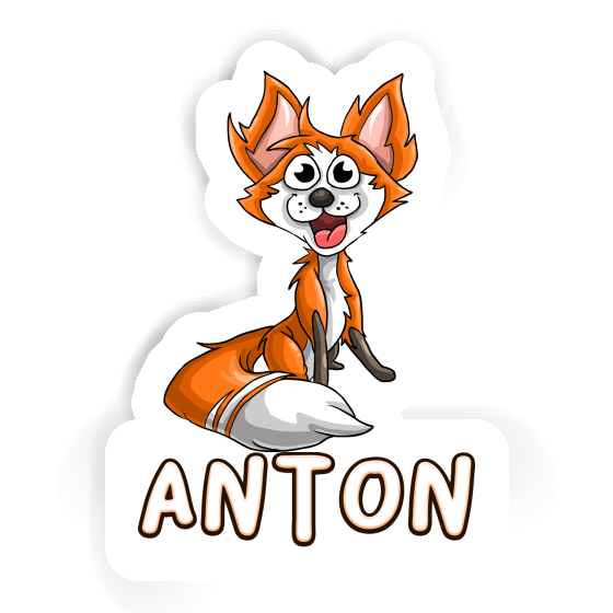 Anton Aufkleber Fuchs Laptop Image