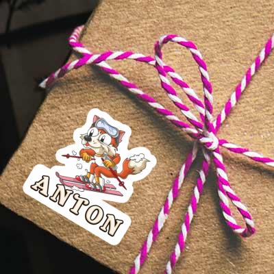 Aufkleber Skifahrer Anton Gift package Image