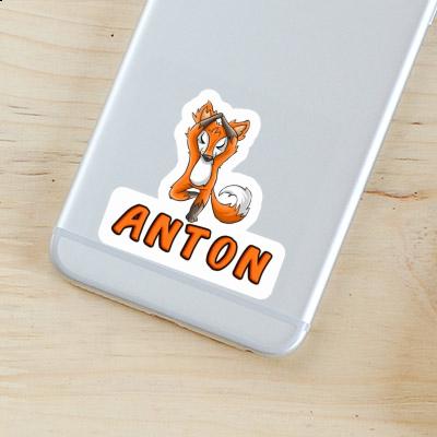 Yoga Fuchs Sticker Anton Image