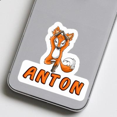 Yoga Fuchs Sticker Anton Laptop Image