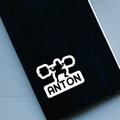 Sticker Anton Gewichtheber Gift package Image