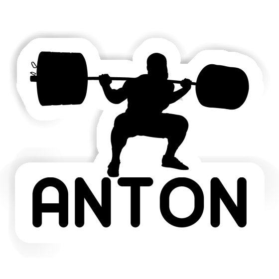 Sticker Anton Gewichtheber Gift package Image