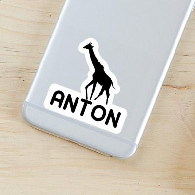 Girafe Autocollant Anton Notebook Image