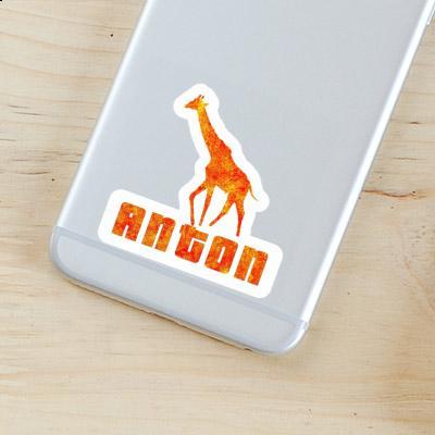 Giraffe Sticker Anton Notebook Image