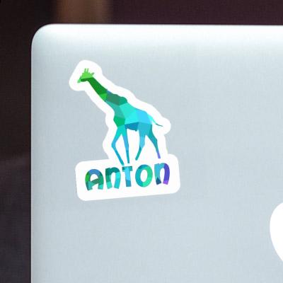 Giraffe Aufkleber Anton Notebook Image