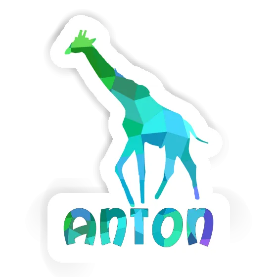 Giraffe Aufkleber Anton Image