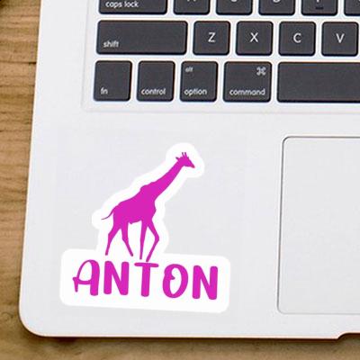 Autocollant Anton Girafe Notebook Image