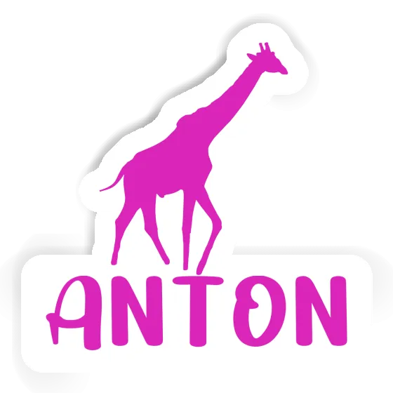 Autocollant Anton Girafe Image