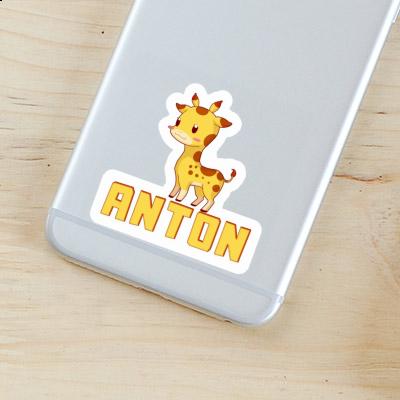 Sticker Anton Giraffe Laptop Image