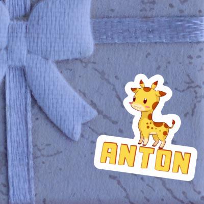 Sticker Giraffe Anton Notebook Image