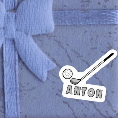 Autocollant Anton Club de golf Laptop Image