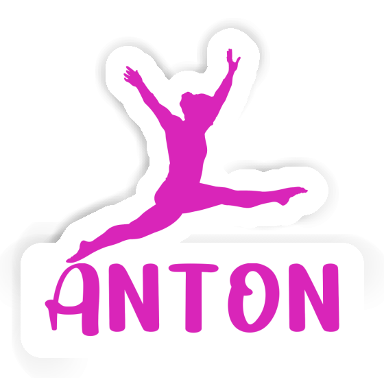 Aufkleber Anton Gymnastin Notebook Image