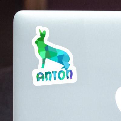 Sticker Hase Anton Laptop Image