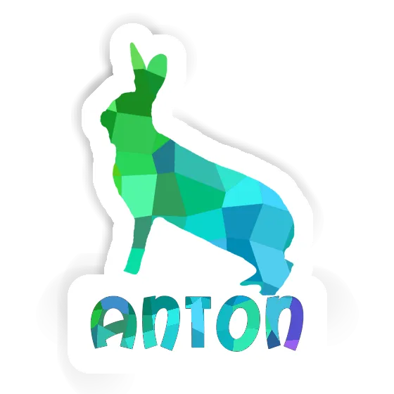 Sticker Hase Anton Gift package Image